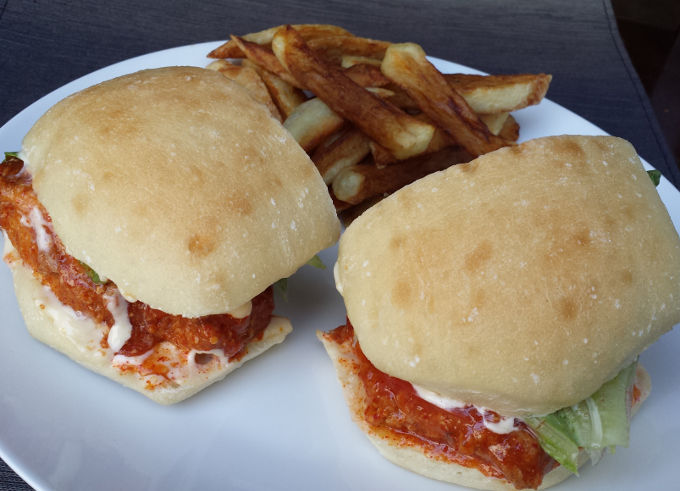 Red-Hot Lava Chicken Sandwich