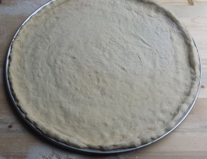 Pizza Dough Rolled Out