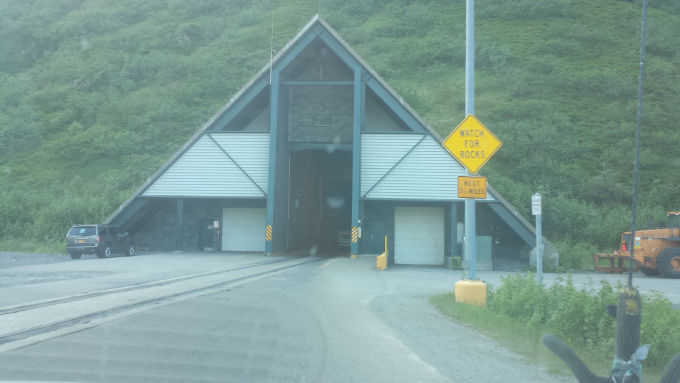 Whittier Tunnel Entrance