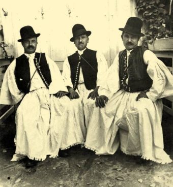 3 Hungarian Herdsmen in traditional clothing