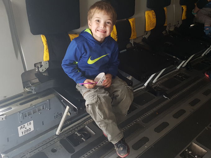 Nathan Sitting In A C-5 Galaxy