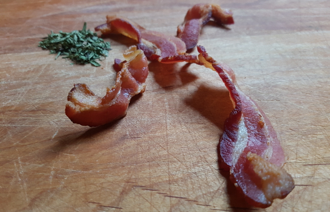 Bacon and tarragon
