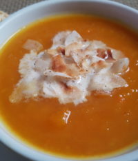 Butternut Soup with Toasted Coconut