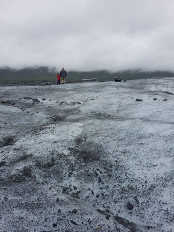 Father and Son on the Glacier