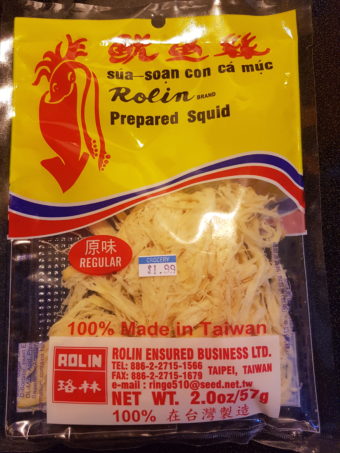 Prepared Squid Snacks