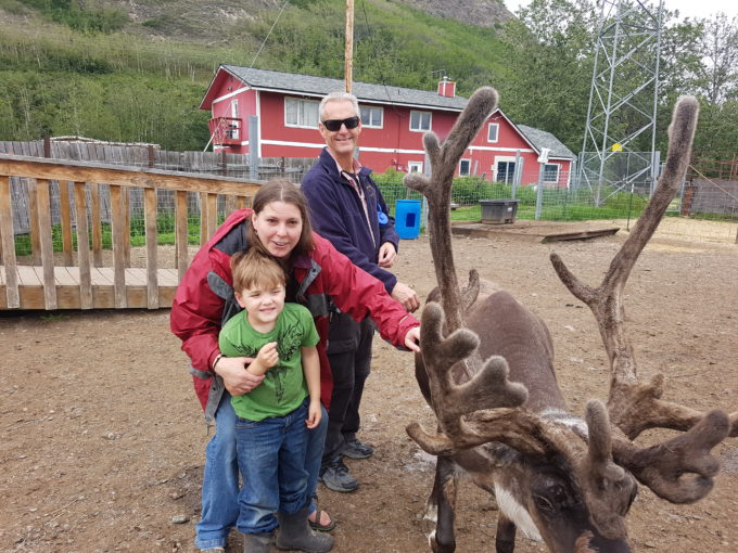 Visiting the Reindeer Farm
