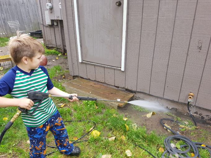 Nathan With the Pressure Washer