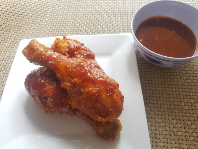 Korean Spicy Fried Chicken with Sauce