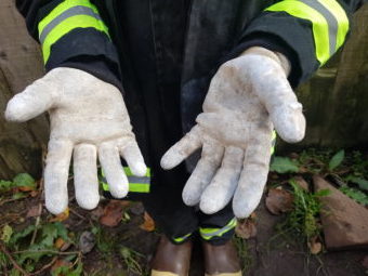 White Gloves for Kid Fireman