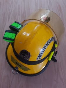 Fireman Duley's Helmet