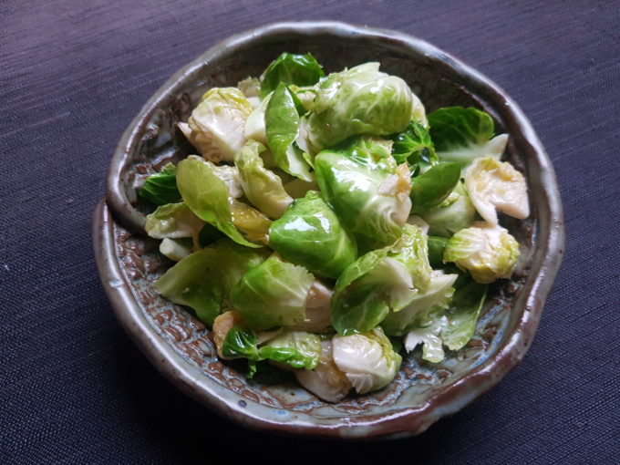 Brussels Sprouts with Marsala Lime Dressing