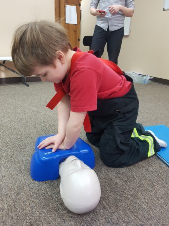 Fireman Duley Learns CPR