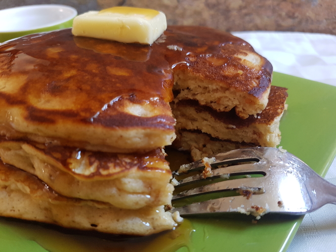 Peanut Butter and Honey Pancakes
