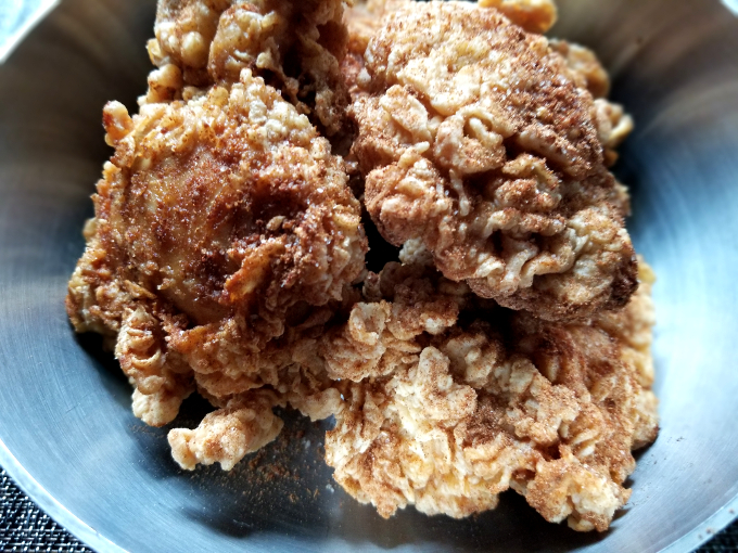 Cinnamon and coriander fried chicken