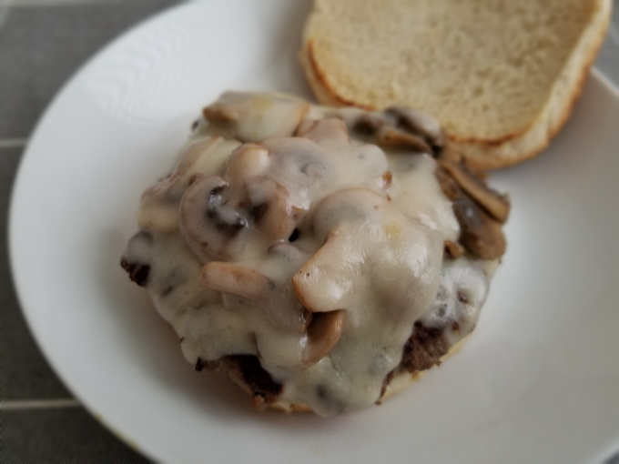 Mushroom Swiss burger