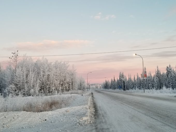 Sunrise in Beaver Creek, Yukon