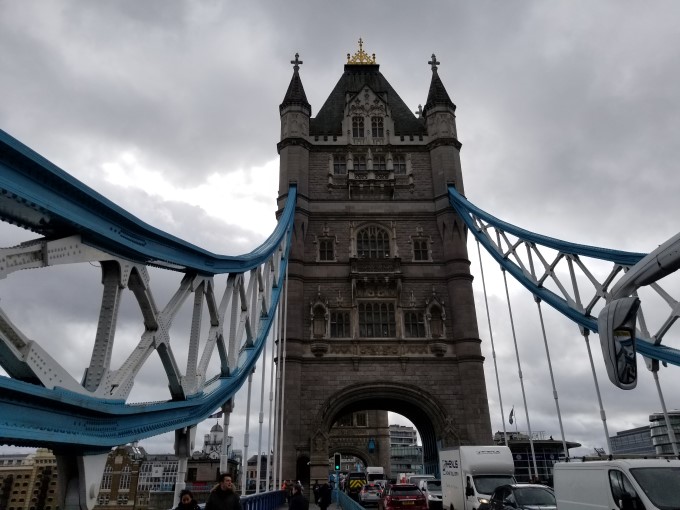 Close up of the Tower Bridge
